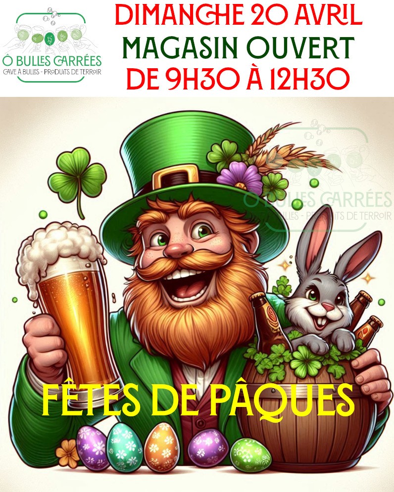 Dimanche de Pâques, nous sommes ouvert